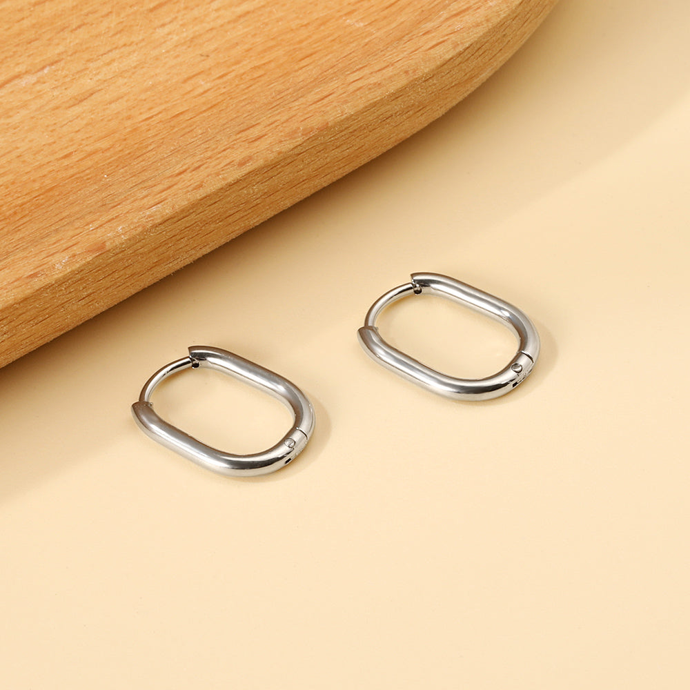 Wholesale U-shaped minimalist earrings for everyday wear asonjewelry