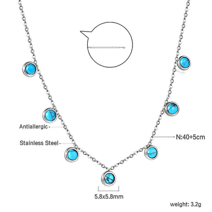 7 Half White Pearls Pendant Necklace 40+5cm asonjewelry