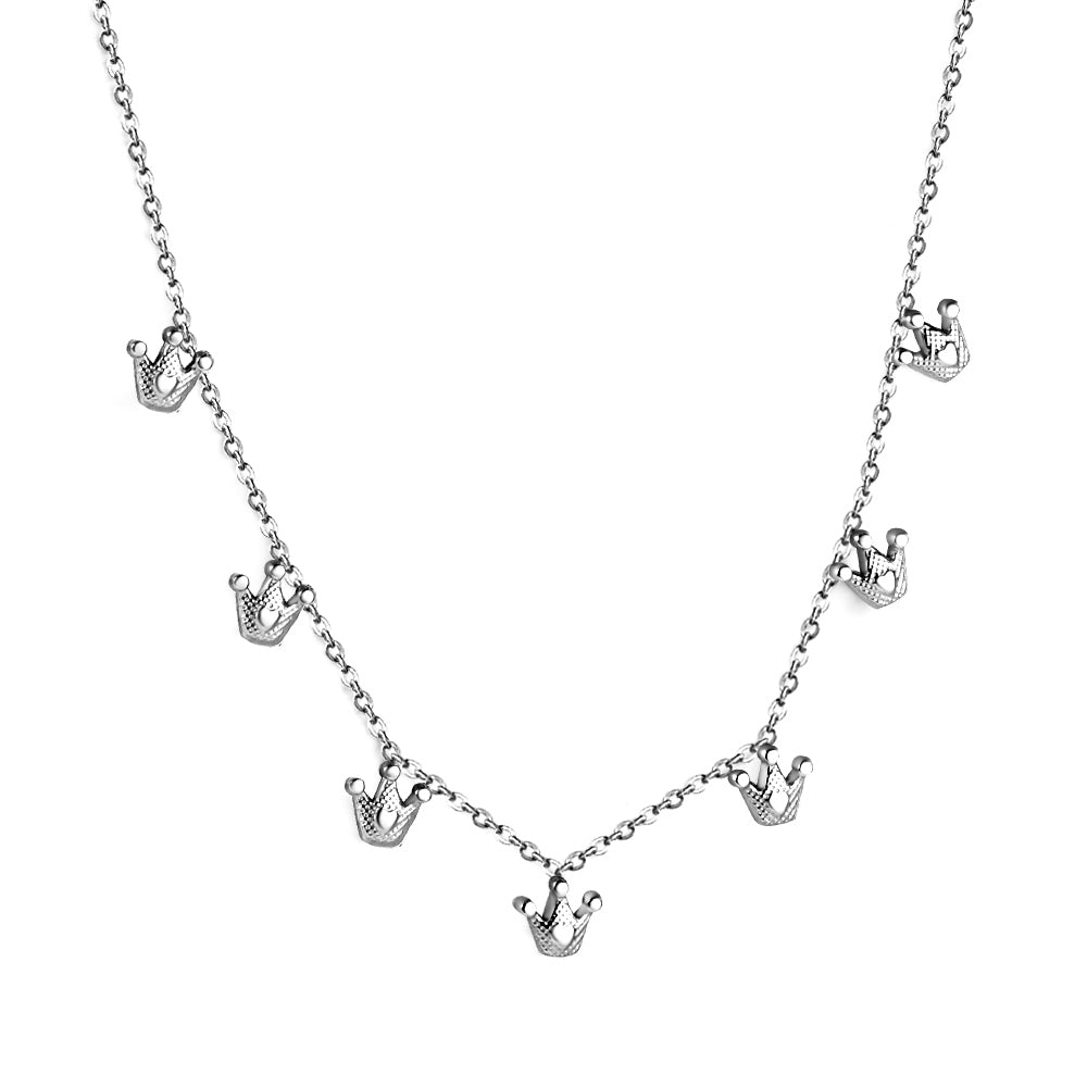 4 Different necklaces shell + cherry + crown + red dragonfly asonjewelry