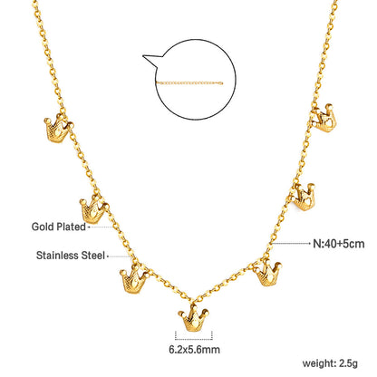 4 Different necklaces shell + cherry + crown + red dragonfly asonjewelry