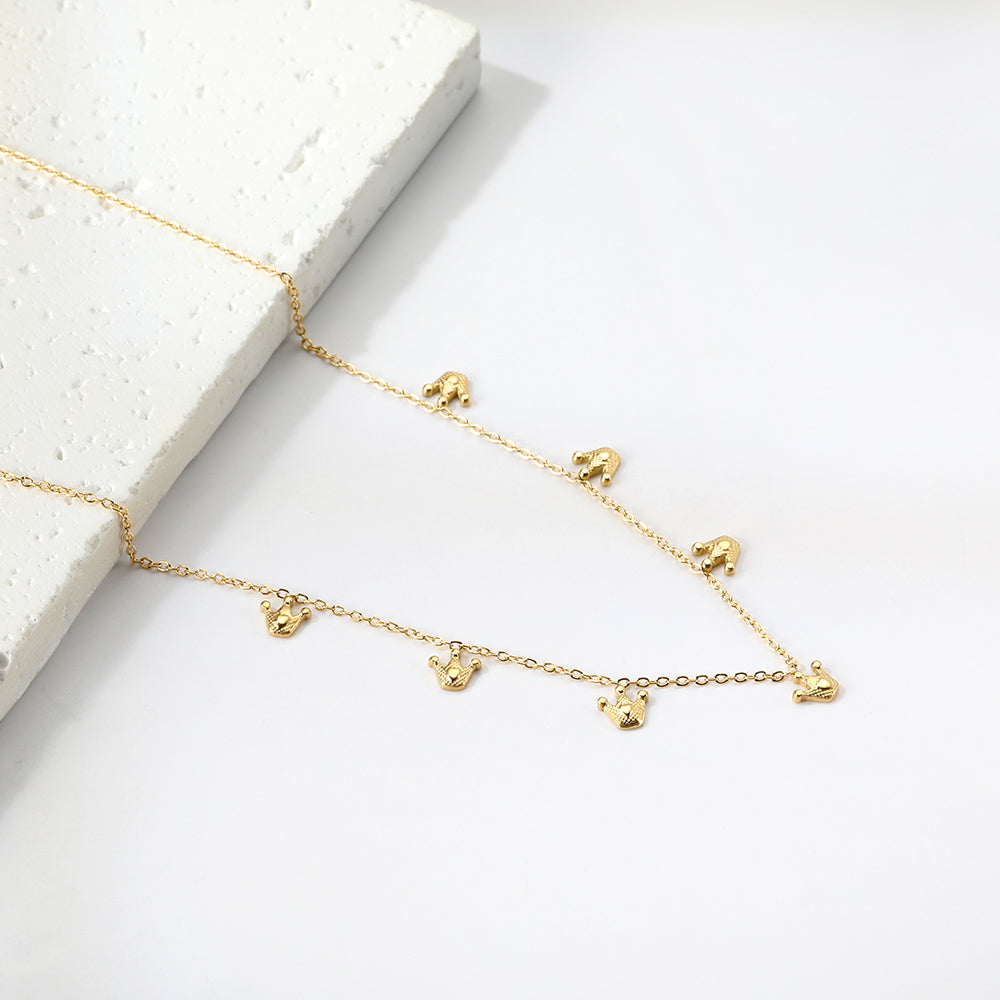 4 Different necklaces shell + cherry + crown + red dragonfly asonjewelry