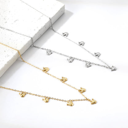 4 Different necklaces shell + cherry + crown + red dragonfly asonjewelry