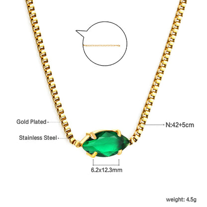 2024 New year 12 different colors diamond pendant necklace 42+5cm asonjewelry