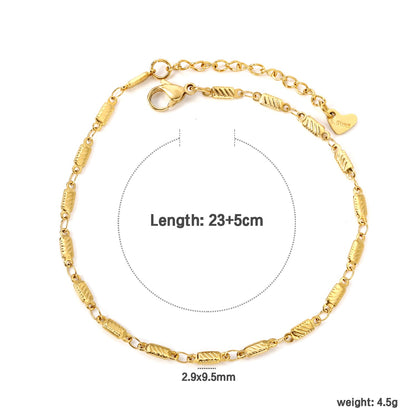 2.9*9.5mm battery accessories anklet 23+5cm asonjewelry