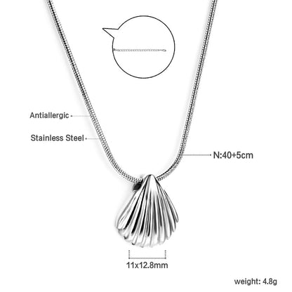2024 New Year Shell Pendant Necklace 40+5cm asonjewelry