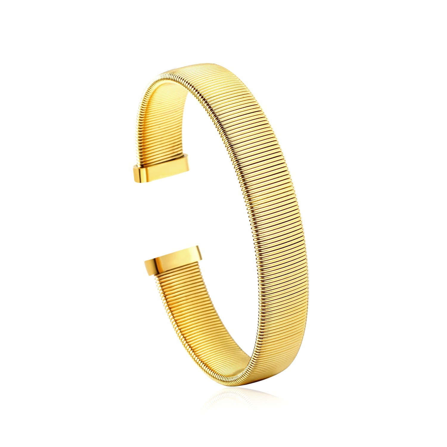 Golden Hard Bracelet 11.8*63mm asonjewelry