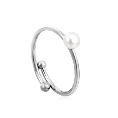 5mm Freshwater Pearl Adjustable Ring asonjewelry