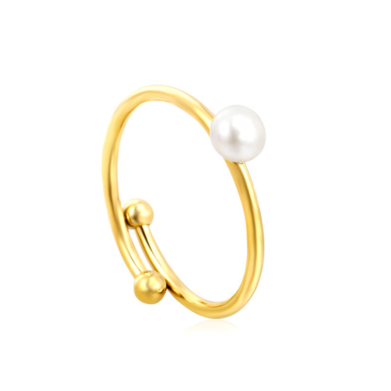 5mm Freshwater Pearl Adjustable Ring