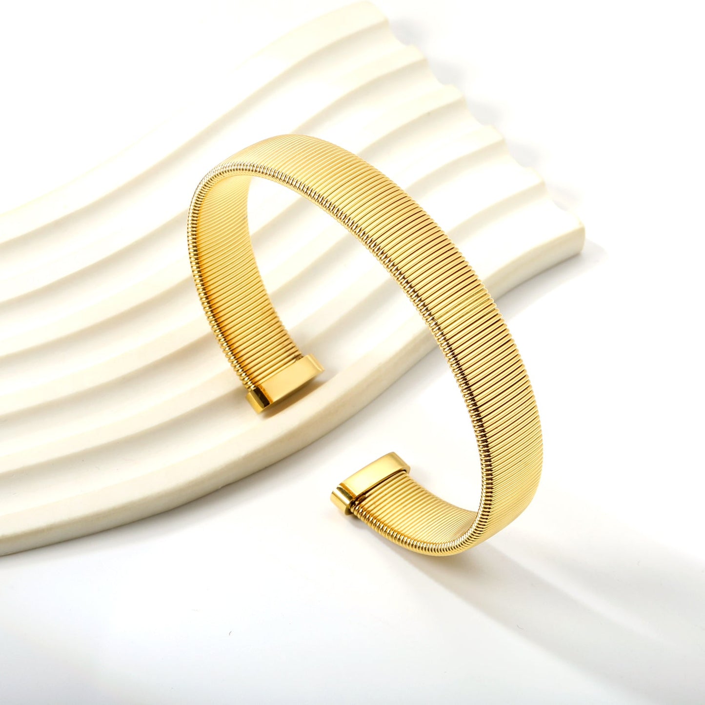 Golden Hard Bracelet 11.8*63mm asonjewelry