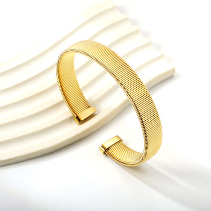 Golden Hard Bracelet 11.8*63mm asonjewelry