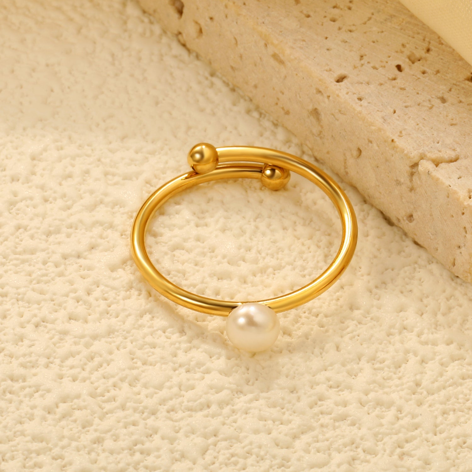 5mm Freshwater Pearl Adjustable Ring asonjewelry