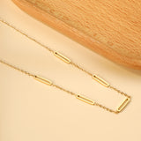 2024 Día de Año Nuevo 5 collar con colgante oblongo 45+5cm
