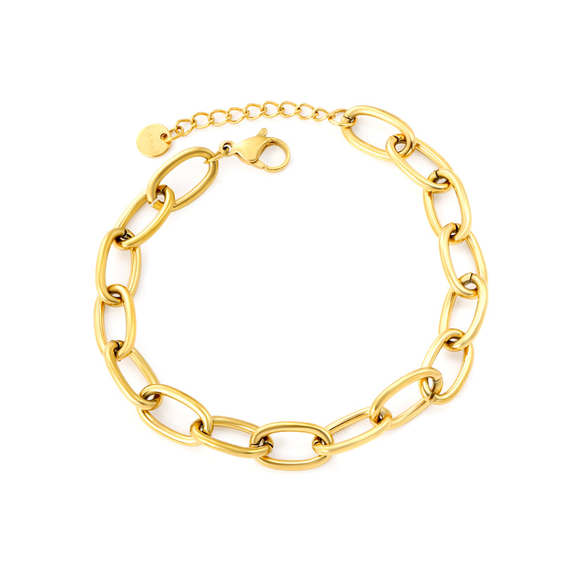5.2 * 29mm chain accessory 0.3 cross chain 18 + 3cm + 6mm round tail brand bracelet gold