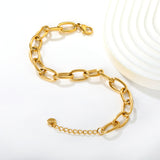 5.2 * 29mm chain accessory 0.3 cross chain 18 + 3cm + 6mm round tail brand bracelet gold