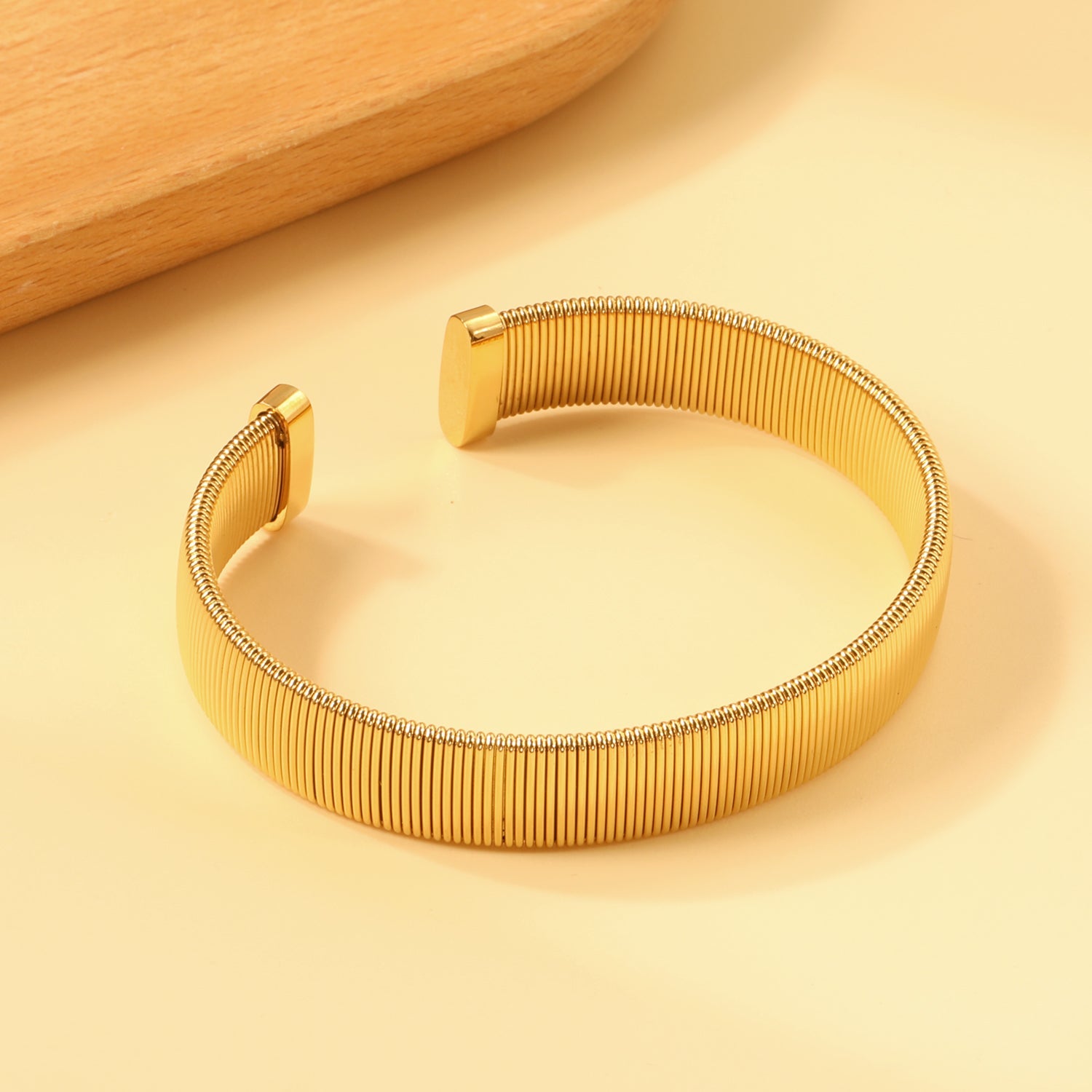 Golden Hard Bracelet 11.8*63mm asonjewelry