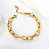 5.2 * 29mm chain accessory 0.3 cross chain 18 + 3cm + 6mm round tail brand bracelet gold