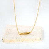 20*2mm single-cut CNC white diamond 3mm NK chain accessory 0.35 cross chain 42 + 5cm + 6mm round tail label necklace gold