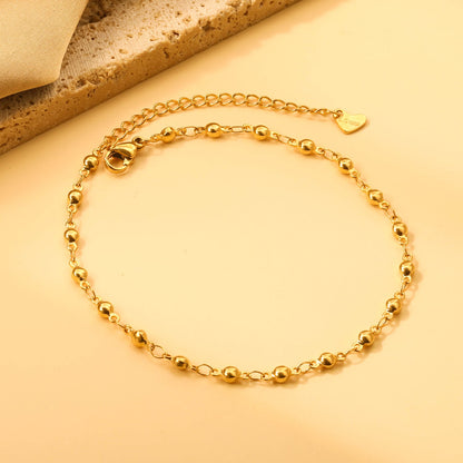 3.3mm Bean Accessories Anklet 22+6cm asonjewelry