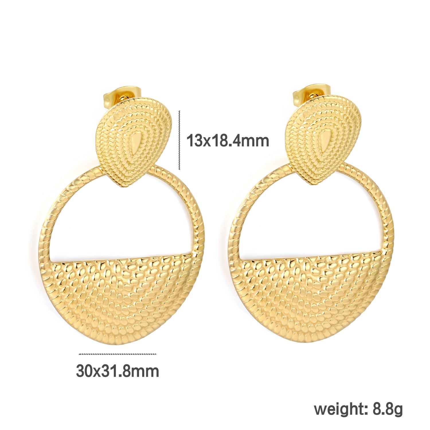 13*18.4mm threaded inverted teardrop + 30*31.8mm threaded handbag studs asonjewelry