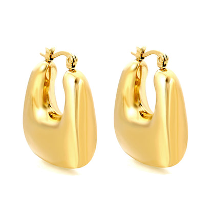 Hollow Handbag Earrings 26.2*25mm Gold Color asonjewelry