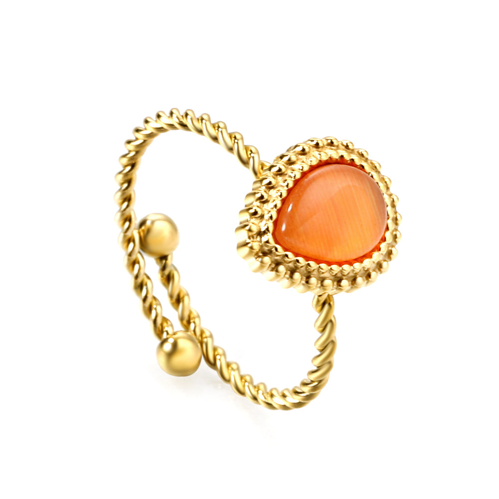 Vintage versatile elegant niche stainless steel ring asonjewelry