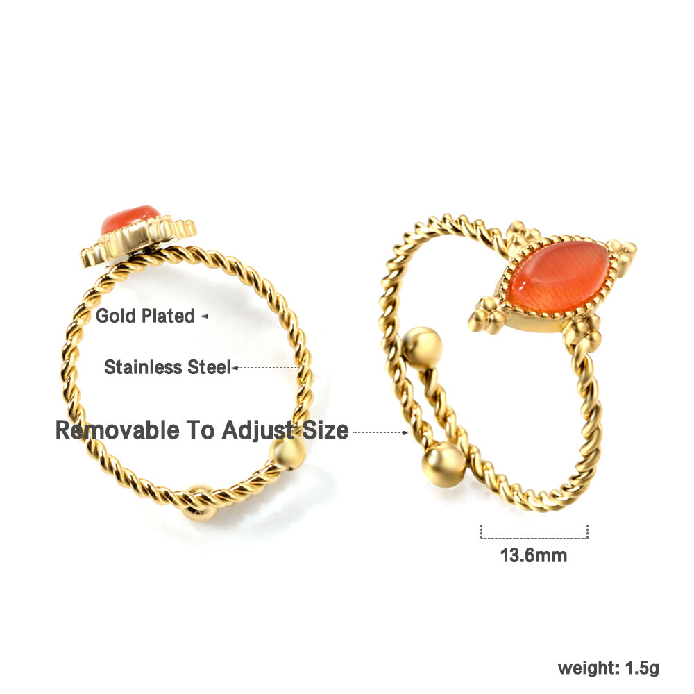 Vintage versatile elegant niche stainless steel ring asonjewelry