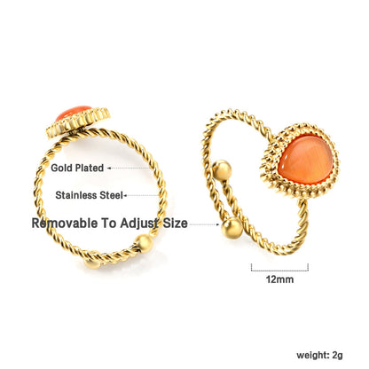 Vintage versatile elegant niche stainless steel ring asonjewelry