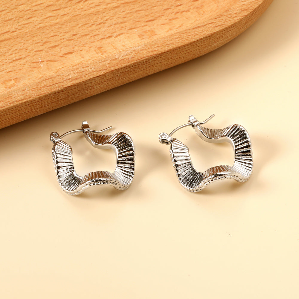 Special-shaped ear buckle 2*20*25.5mm asonjewelry