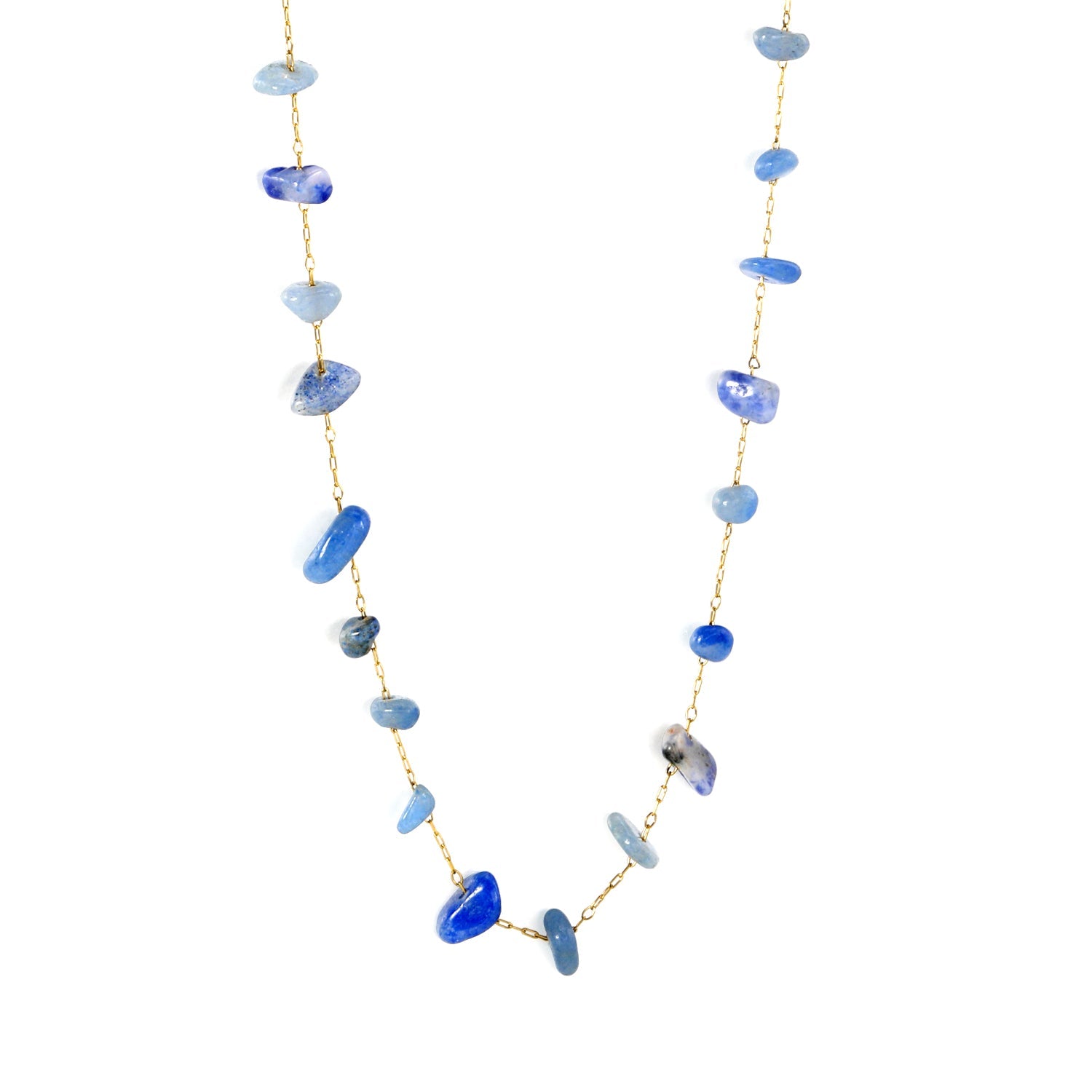 White turquoise/amethyst/pink stone/sky blue stone/turquoise/mixed color stone accessories 0.3 cross elongated chain *40+5cm+6mm round tail plate necklace gold color asonjewelry