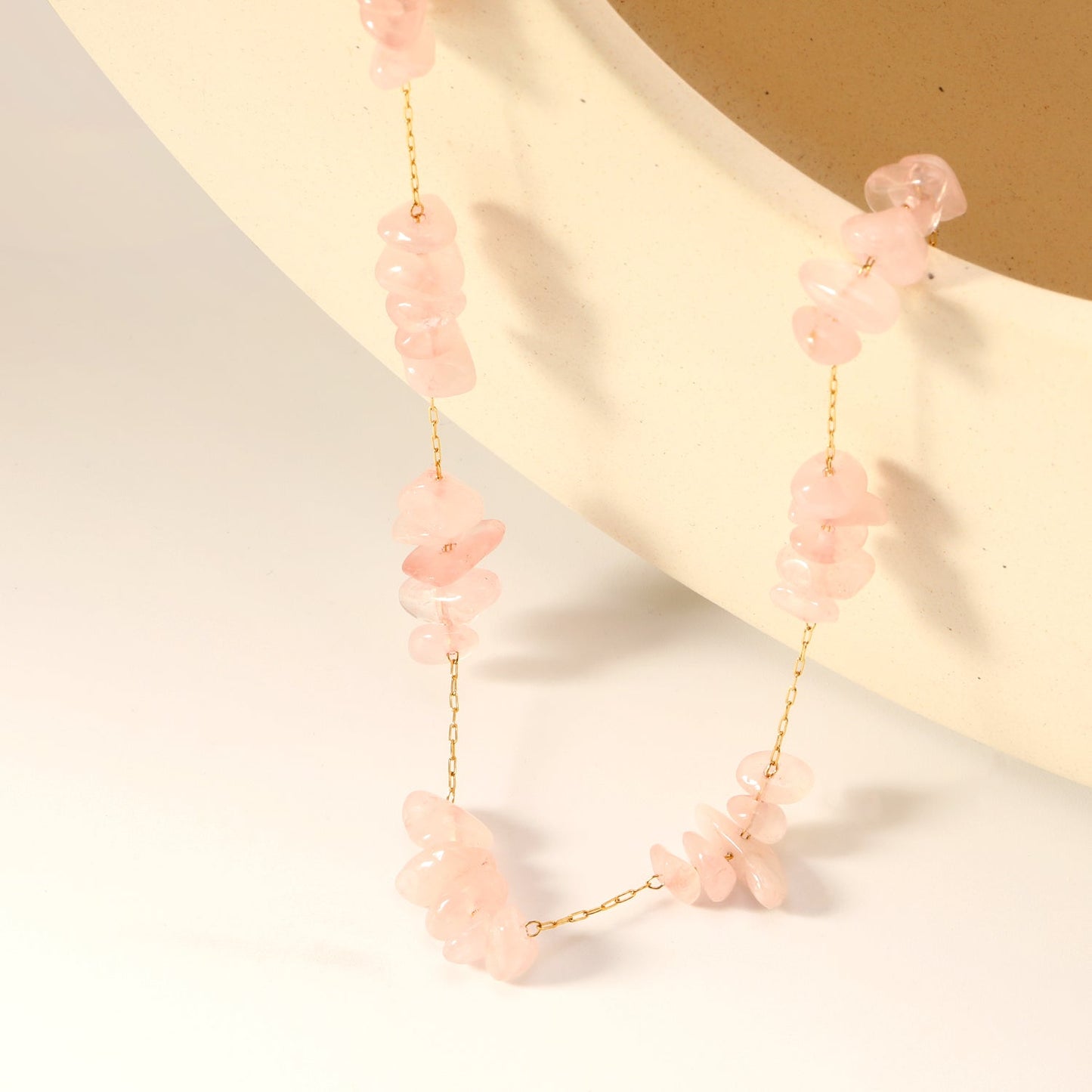 White/blue turquoise/purple/pink crystal/mixed color accessories 0.3 elongated chain *40+5cm+6mm round plate necklace gold color asonjewelry