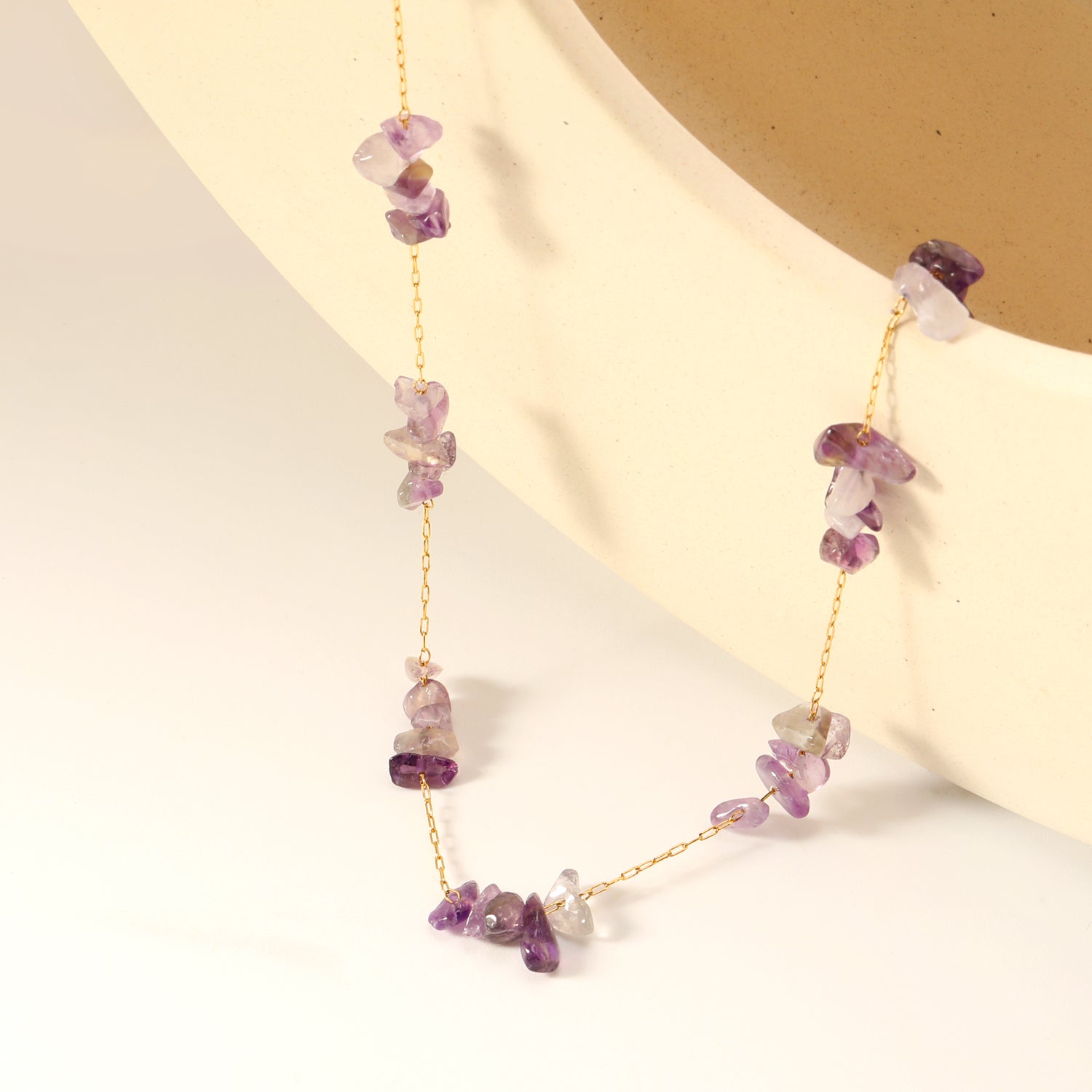 White/blue turquoise/purple/pink crystal/mixed color accessories 0.3 elongated chain *40+5cm+6mm round plate necklace gold color asonjewelry