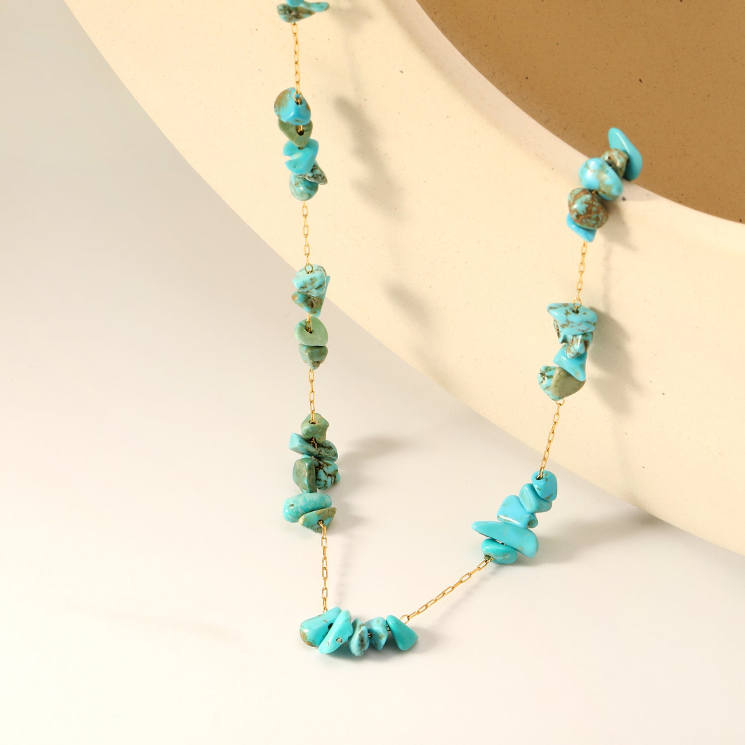 White/blue turquoise/purple/pink crystal/mixed color accessories 0.3 elongated chain *40+5cm+6mm round plate necklace gold color asonjewelry