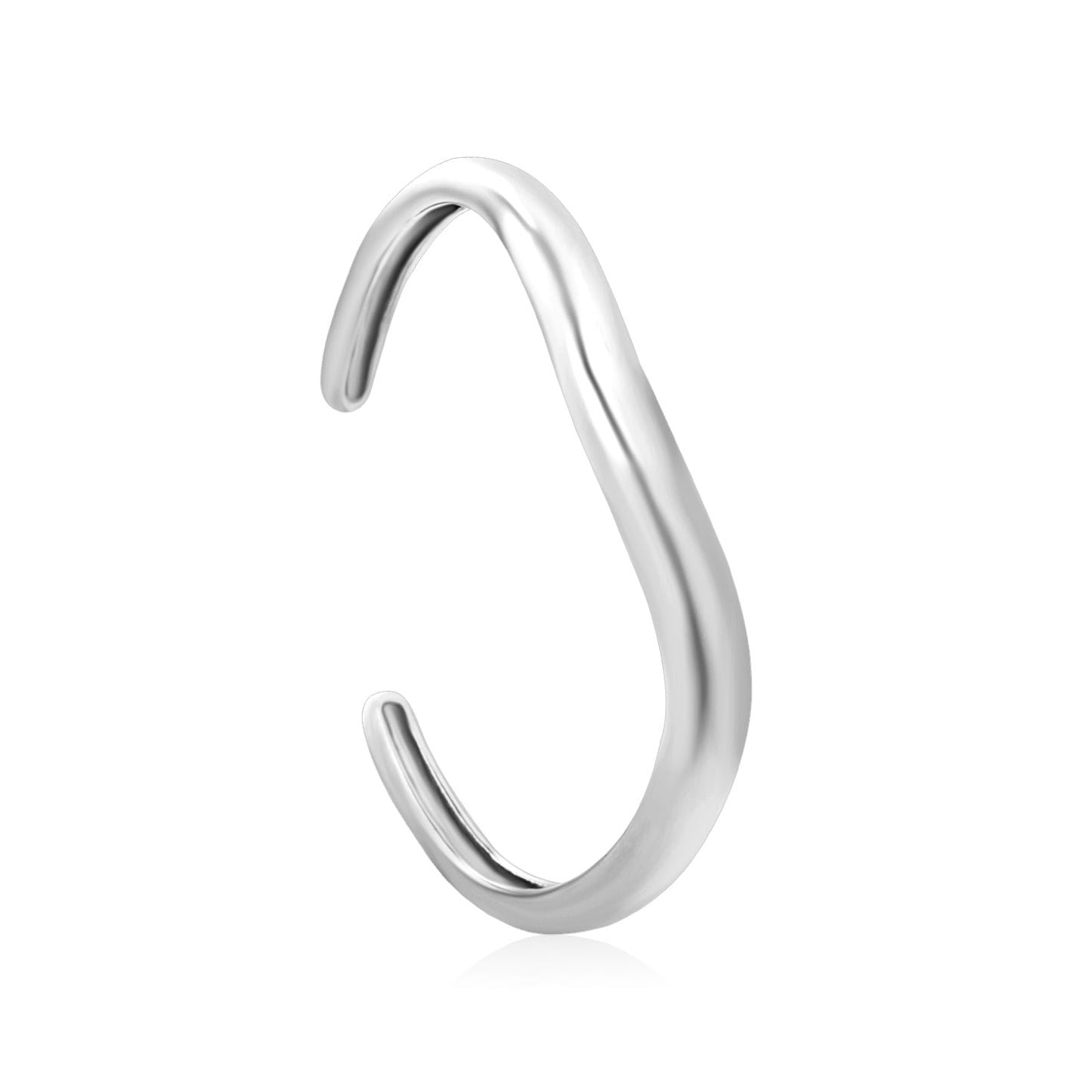 Width 7.5mm, inner diameter 59mm, bracelet, steel color/gold color asonjewelry