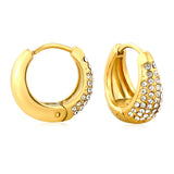 15.6*15mm ear hook + white/dark purple/royal blue/emerald diamond steel color/gold color