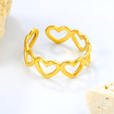 6.8mm Vintage Golden Adjustable Ring ¨C Matte Antique Finish, Wide Open Band, Retro-Inspired & Unique