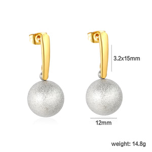 Earring, Two-Tone Gold
