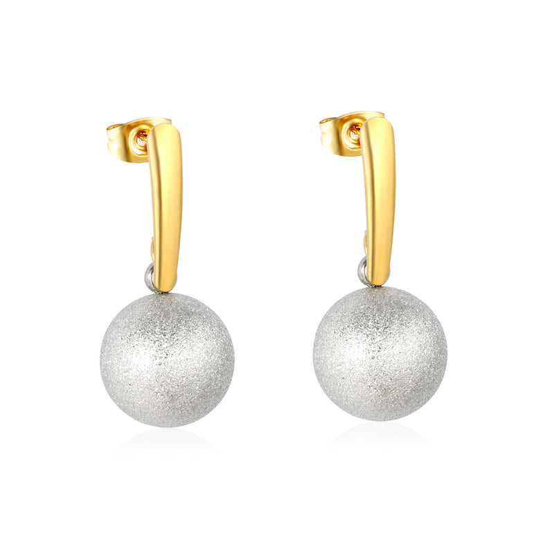 Earring, Two-Tone Gold