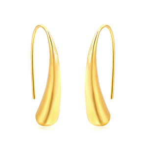 Long drop earrings 5.6*25mm gold color
