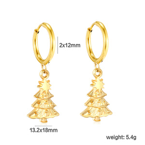 2.0*12mm Earrings Hooks 13.2*18mm Christmas Tree Accessories