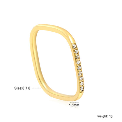 Minimalist ring with small diamonds asonjewelry