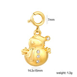 14.3*15mm 7mm Spring Buckle Accessory Gold