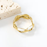 Height 6.5mm Ring-White/Purple/Pink/Blue Oil Drops Gold Color