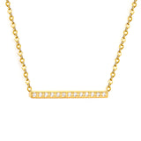 29.6 * 2.6mm single-cut CNC diamond pendant with 0.4 cross chain, 40 + 5cm + 6mm round tail tag. Necklace in gold