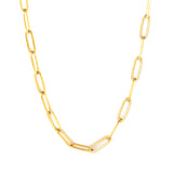 1*4*12mm long flat cross 45*5cm+6mm round tail pendant necklace steel color/gold color