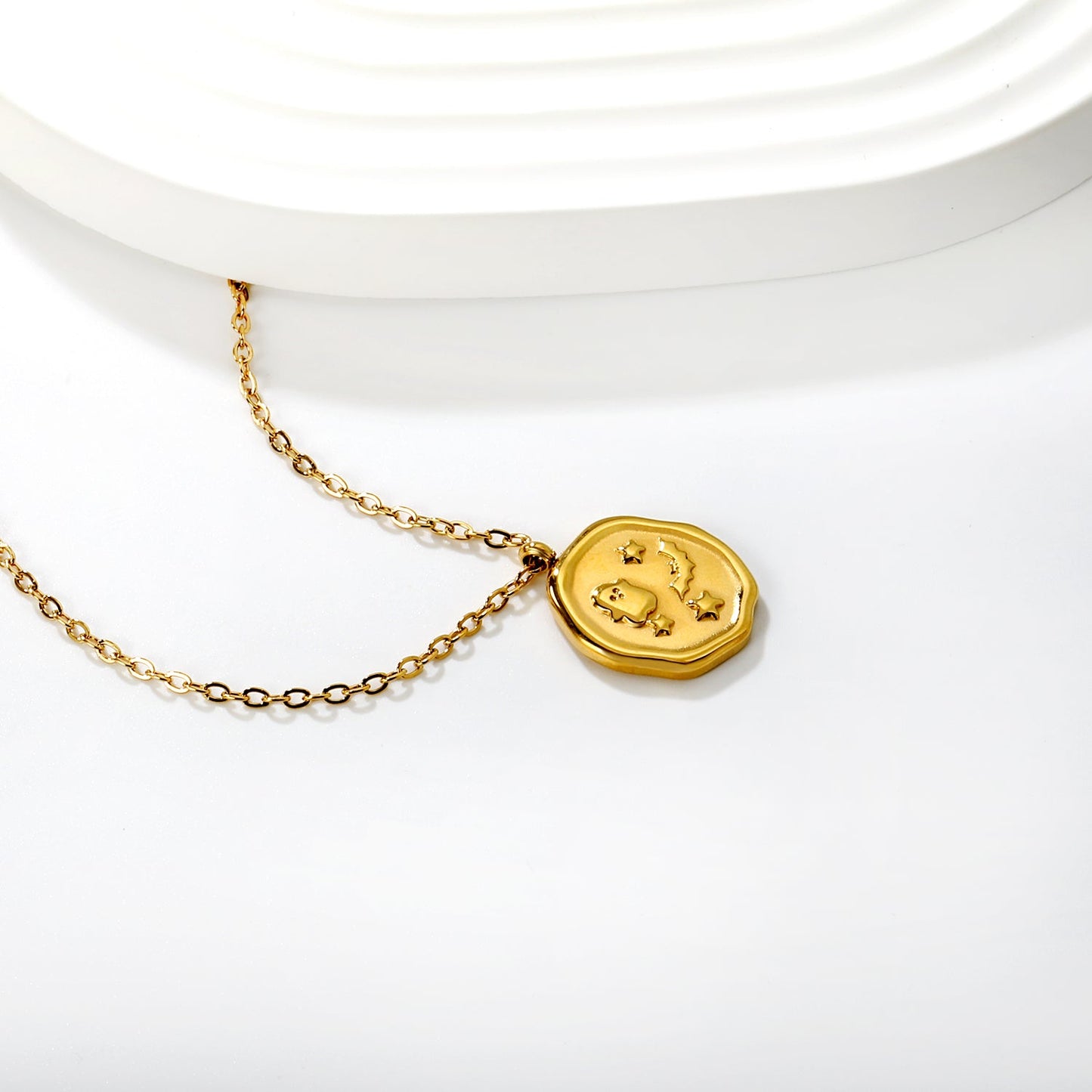 04 Cross Chain: 42+5cm + 6mm tag Accessories: Hydraulic 16mm Gold asonjewelry