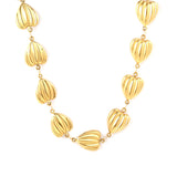 15x14mm 17 hollow heart-shaped 40+5cm+6mm round pendant, gold