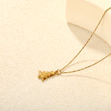 13.2*18mm Christmas Tree 0.9 Twisted Square Snake Chain 45+5cm + 6mm Round Tail Tag