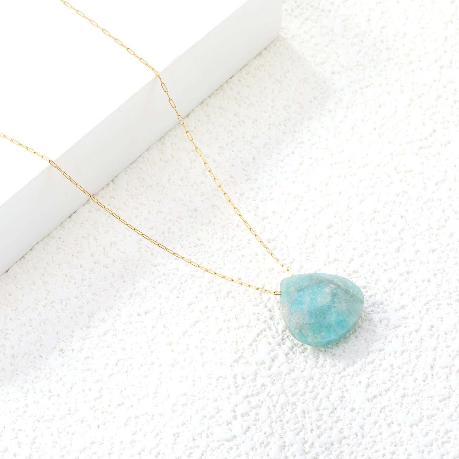 15.3mm Rhodochrosite/Yellow Tiger Stone/Dark Blue Stone/Green Stone/Amethyst/Pink Stone Pendant 0.3 Elongated Chain*40+5cm+6mm Round Plaque Necklace Gold Color asonjewelry