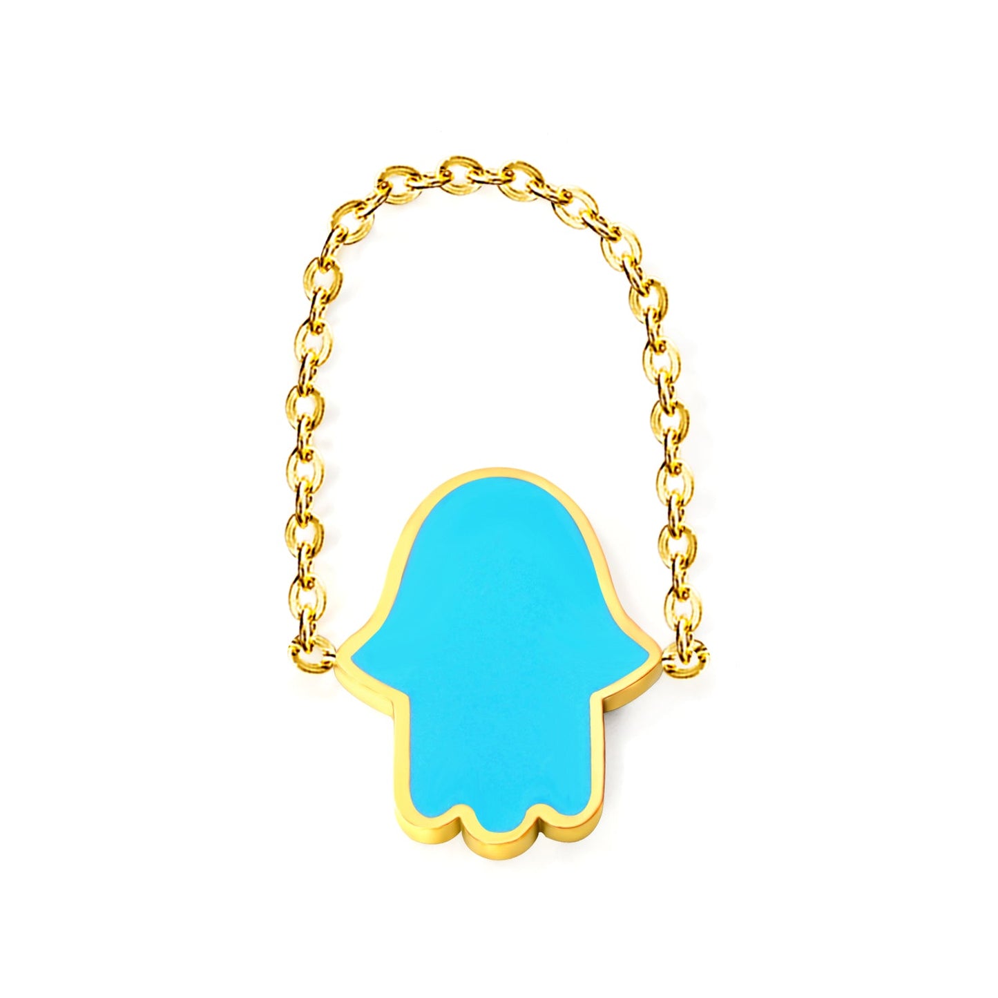 11.7*15mm palm with light blue/pink/dark blue oil drip soft ring Gold color asonjewelry