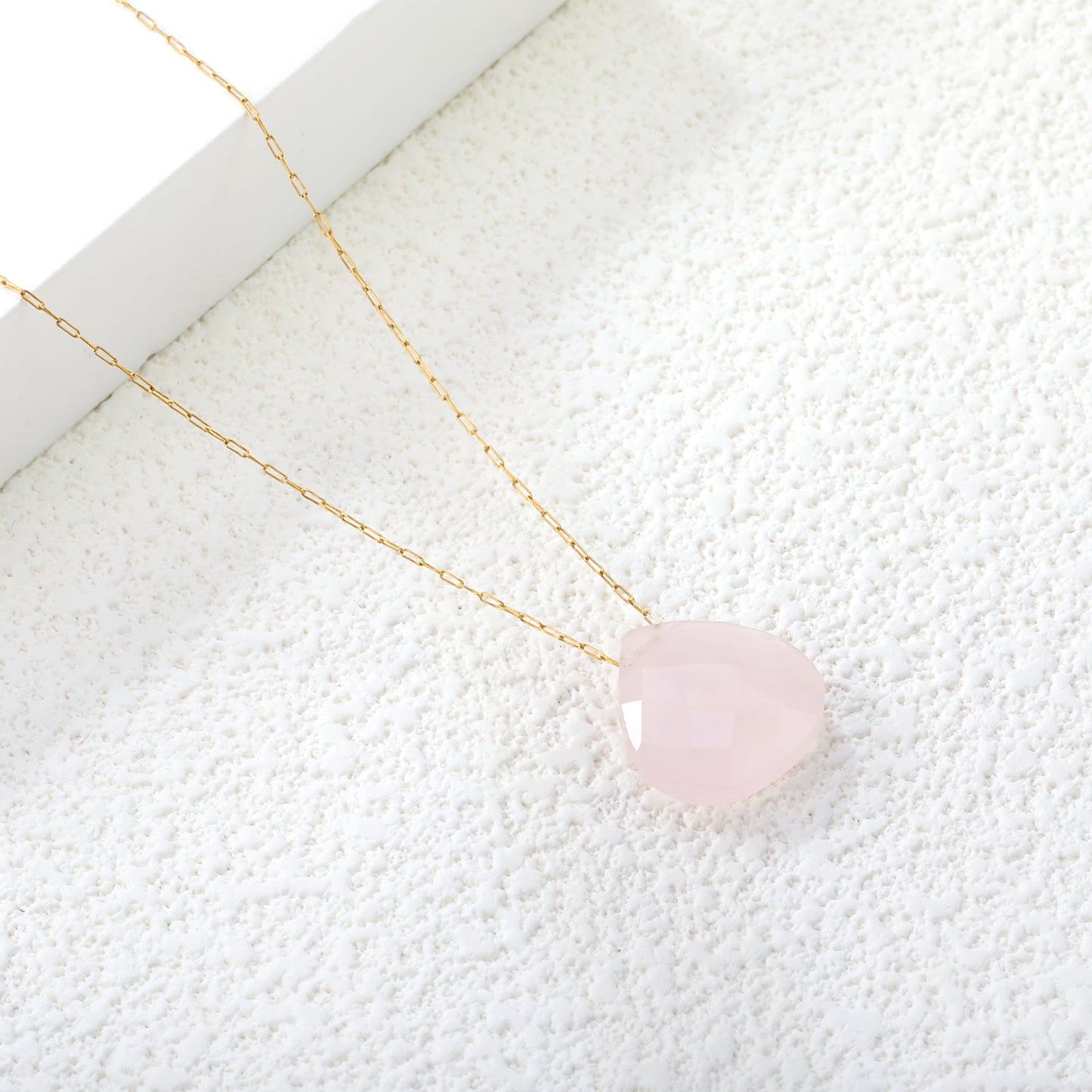 15.3mm Rhodochrosite/Yellow Tiger Stone/Dark Blue Stone/Green Stone/Amethyst/Pink Stone Pendant 0.3 Elongated Chain*40+5cm+6mm Round Plaque Necklace Gold Color asonjewelry